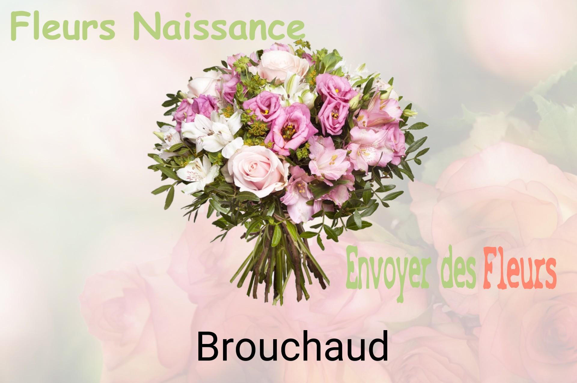 Bouquet de fleurs de naissance livré à Brouchaud